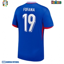 Camisa de Futebol França Youssouf Fofana #19 Equipamento Principal Europeu 2024 Manga Curta